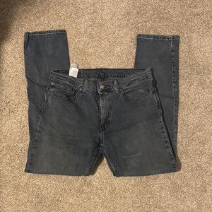 Levi's Dark Gray Straight Jeans for Men